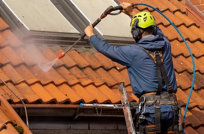 Démoussage et hydrofuge de toiture à Goulven